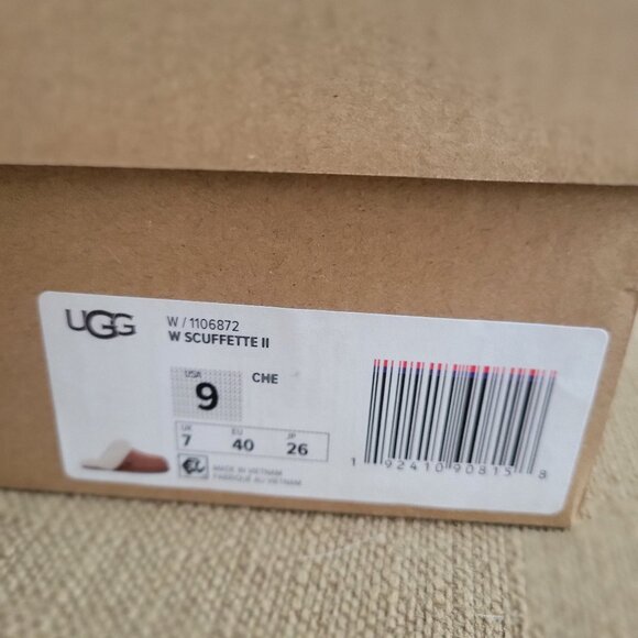 NEW: UGG Women Scuffette Slipper, Chestnut, Size US 9 - Picture 6 of 6